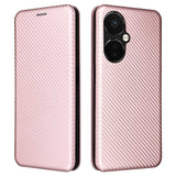 OnePlus Nord CE 3 Lite Flip/N30 Cover - Karbonfiber - Rødguld