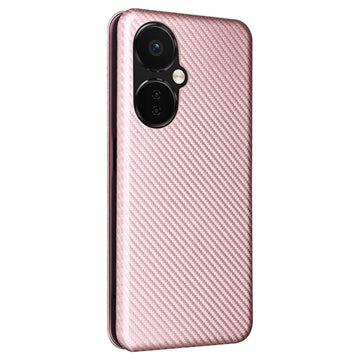 OnePlus Nord CE 3 Lite Flip/N30 Cover - Karbonfiber - Rødguld
