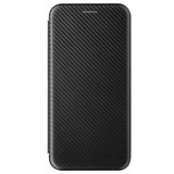 OnePlus Nord N100 Flip Cover - Karbonfiber - Sort