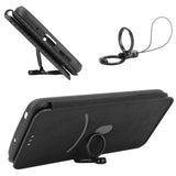 Samsung Galaxy A14/A14 5G Flip Cover - Karbonfiber - Sort