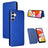 Samsung Galaxy A14/A14 5G Flip Cover - Karbonfiber - Blå