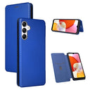 Samsung Galaxy A14/A14 5G Flip Cover - Karbonfiber - Blå