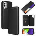 Samsung Galaxy A22 4G Flip Cover - Karbonfiber - Sort