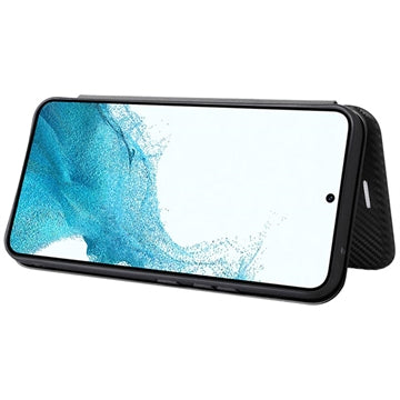 Samsung Galaxy A34 5G Flip Cover - Karbonfiber - Sort