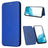 Samsung Galaxy A34 5G Flip Cover - Karbonfiber - Blå