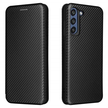 Samsung Galaxy S21 FE 5G Flip Cover - Karbonfiber - Sort