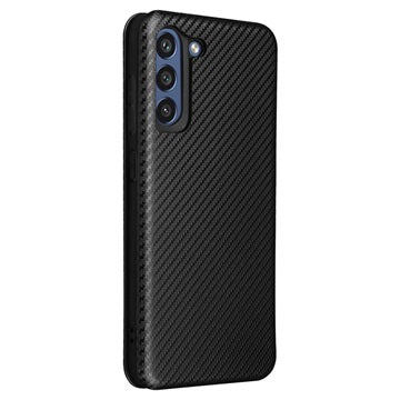 Samsung Galaxy S21 FE 5G Flip Cover - Karbonfiber - Sort