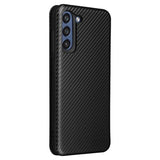 Samsung Galaxy S21 FE 5G Flip Cover - Karbonfiber - Sort