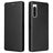 Sony Xperia 10 V Flip Cover - Karbonfiber - Sort