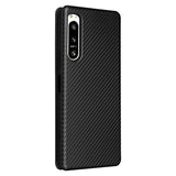 Sony Xperia 5 IV Flip Cover - Karbonfiber - Sort