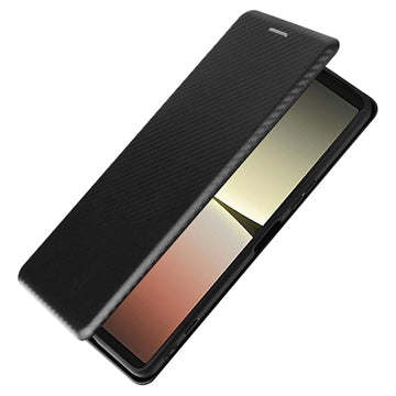 Sony Xperia 5 IV Flip Cover - Karbonfiber - Sort