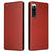 Sony Xperia 5 IV Flip Cover - Karbonfiber - Brun