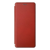 Sony Xperia 5 IV Flip Cover - Karbonfiber - Brun