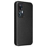 Xiaomi 12T/12T Pro Flip Cover - Karbonfiber - Sort