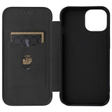 iPhone 15 Flip Cover - Karbonfiber - Sort