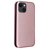 iPhone 15 Flip Cover - Karbonfiber - Rødguld
