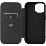 iPhone 15 Plus Flip Cover - Karbonfiber - Sort
