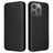iPhone 15 Pro Max Flip Cover - Karbonfiber - Sort