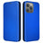 iPhone 15 Pro Max Flip Cover - Karbonfiber - Blå