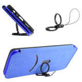 iPhone 15 Pro Max Flip Cover - Karbonfiber - Blå