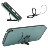 iPhone 15 Pro Max Flip Cover - Karbonfiber - Grøn