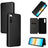 Sony Xperia 10 IV Flip Cover med Kortholder - Karbonfiber - Sort
