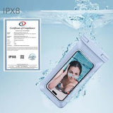 Flydende universal IPX8 vandtæt taske - 7.5" - sort