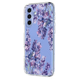 Samsung Galaxy S25 FE TPU-cover med blomstermønster - Blåregn