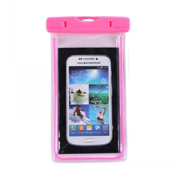 Fluorescerende vandtæt universaltaske - 10.7cm x 17.3cm - Hot Pink