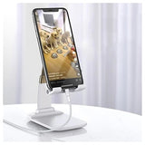 Sammenfoldelig Gravity Bordholder til Smartphone/Tablet - Hvid