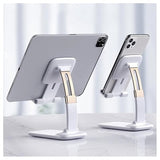 Sammenfoldelig Gravity Bordholder til Smartphone/Tablet - Hvid