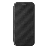 Nokia X30 Flip Cover med Kortholder - Karbonfiber - Sort