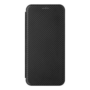 Nokia X30 Flip Cover med Kortholder - Karbonfiber - Sort