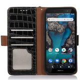 Crocodile Nokia X30 Læderpung med RFID - Sort