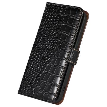 Crocodile Nokia X30 Læderpung med RFID - Sort