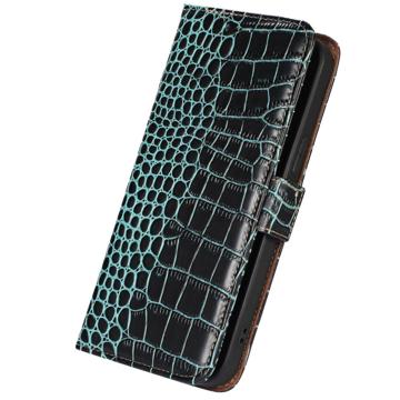 Crocodile Nokia X30 Læderpung med RFID - Grøn