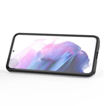 Samsung Galaxy S23 Ultra 5G Hybrid Cover med Ring Holder - Blå