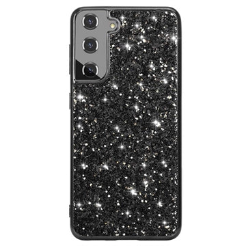 Glitter Series Samsung Galaxy S23+ 5G Hybrid Cover - Sort