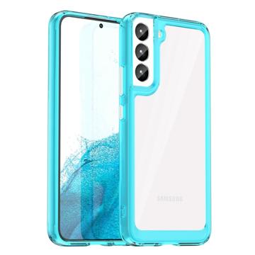 Anti-Shock Samsung Galaxy S23+ 5G Hybrid Cover - Blå / Klar