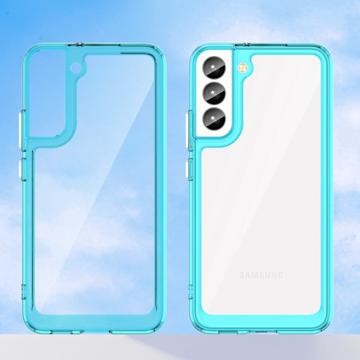 Anti-Shock Samsung Galaxy S23+ 5G Hybrid Cover - Blå / Klar