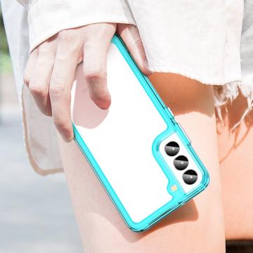 Anti-Shock Samsung Galaxy S23+ 5G Hybrid Cover - Blå / Klar
