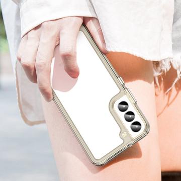 Anti-Shock Samsung Galaxy S23+ 5G Hybrid Cover - Grå / Klar