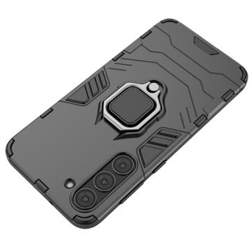 Samsung Galaxy S23 5G Hybrid Cover med Ring Holder - Sort