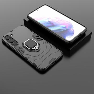 Samsung Galaxy S23 5G Hybrid Cover med Ring Holder - Sort