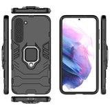Samsung Galaxy S23 5G Hybrid Cover med Ring Holder - Sort