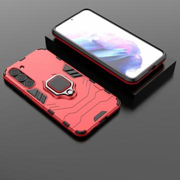 Samsung Galaxy S23 5G Hybrid Cover med Ring Holder - Rød