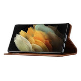Card Set Series Samsung Galaxy S23 Ultra 5G Pung Taske - Brun