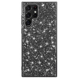 Glitter Series Samsung Galaxy S23 Ultra 5G Hybrid Cover - Sort