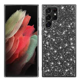 Glitter Series Samsung Galaxy S23 Ultra 5G Hybrid Cover - Sort