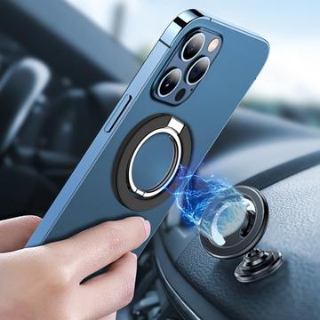 Magnetisk Ringholder/Stativ til iPhone 17/16/15/14/13/12 - Sort